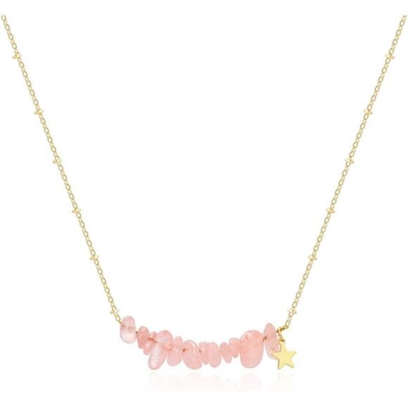 🌈 Chakra Stone Necklace | Natural Crystal Chip Healing Jewelry - Picture 1 of 3